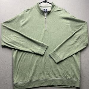 Johnnie-O Quarter Zip Pullover Green Performance XL